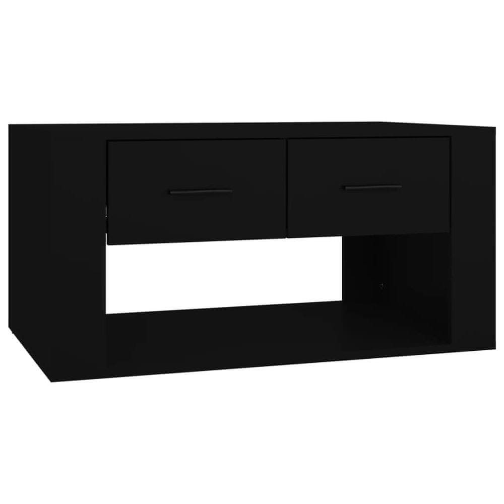 Vidaxl Konferenčný stolík čierny 80x50x40 cm spracované drevo